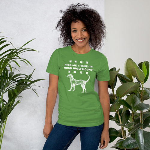 Kiss Me I have an Irish Wolfhound Short-Sleeve T-Shirt